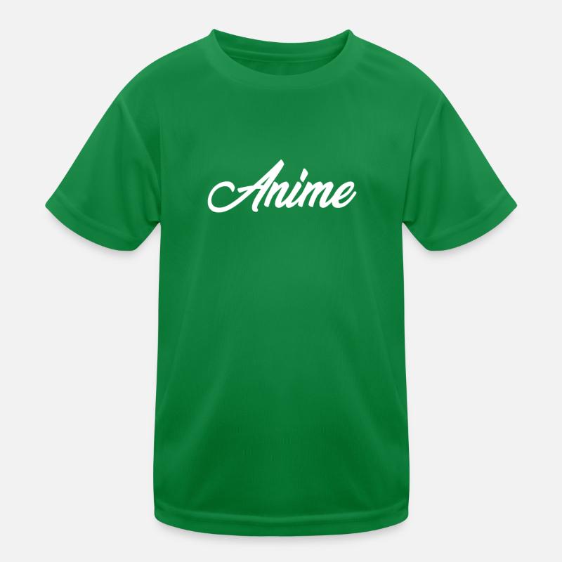 ANIME CURSIVE TEXT NOVELTY HOBBY Kids Functional T-Shirt