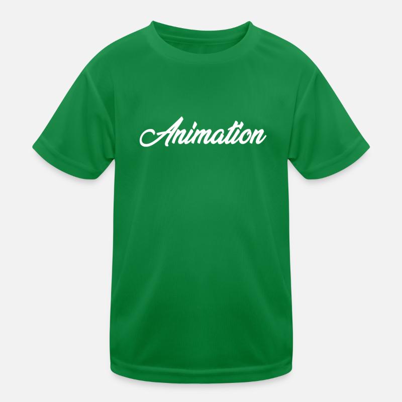 ANIMATION CURSIVE TEXT NOVELTY HOBBY Kids Functional T-Shirt