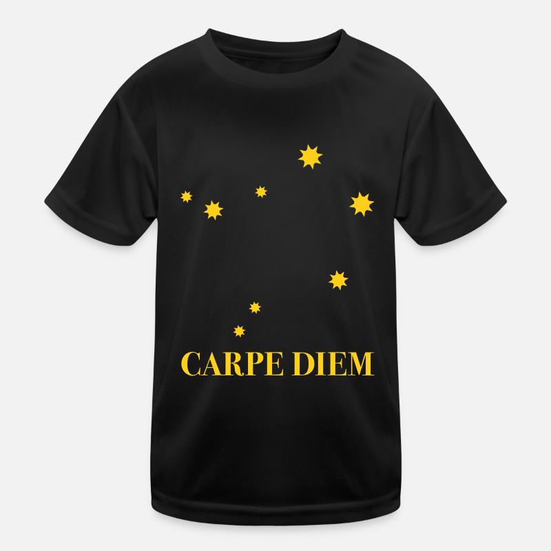 Carpe Diem used the day constellation Libra Libra Ode Kids Functional T-Shirt