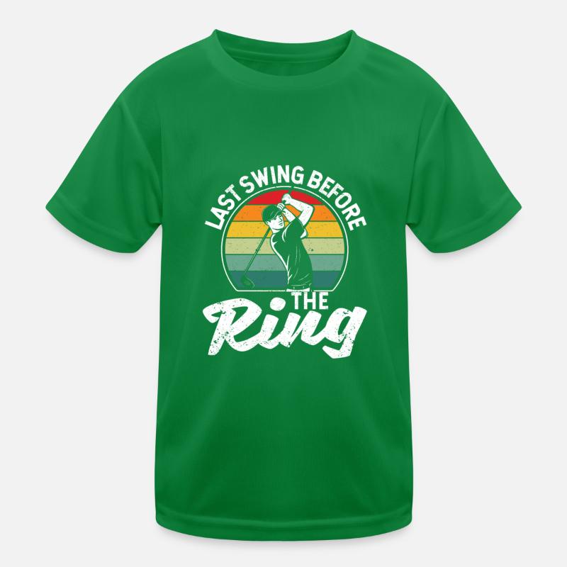Fan Golfer Golfer Dernier coup devant le ring T-shirt sport Enfant