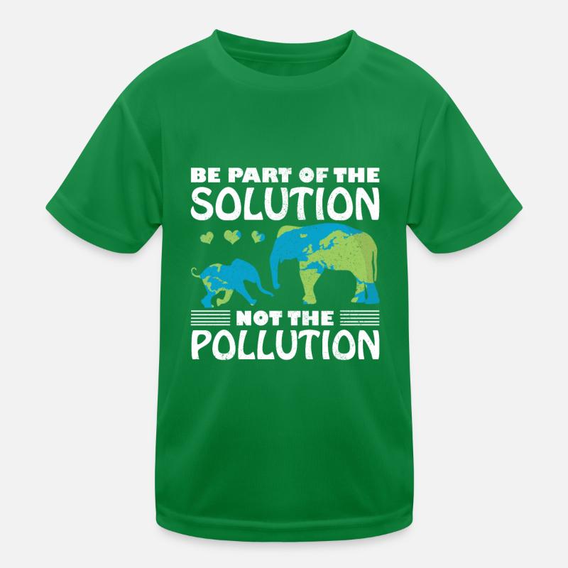 Erde Tag Elefant Spruch Umwelt Klima Geschenkidee Kinder Funktions-T-Shirt