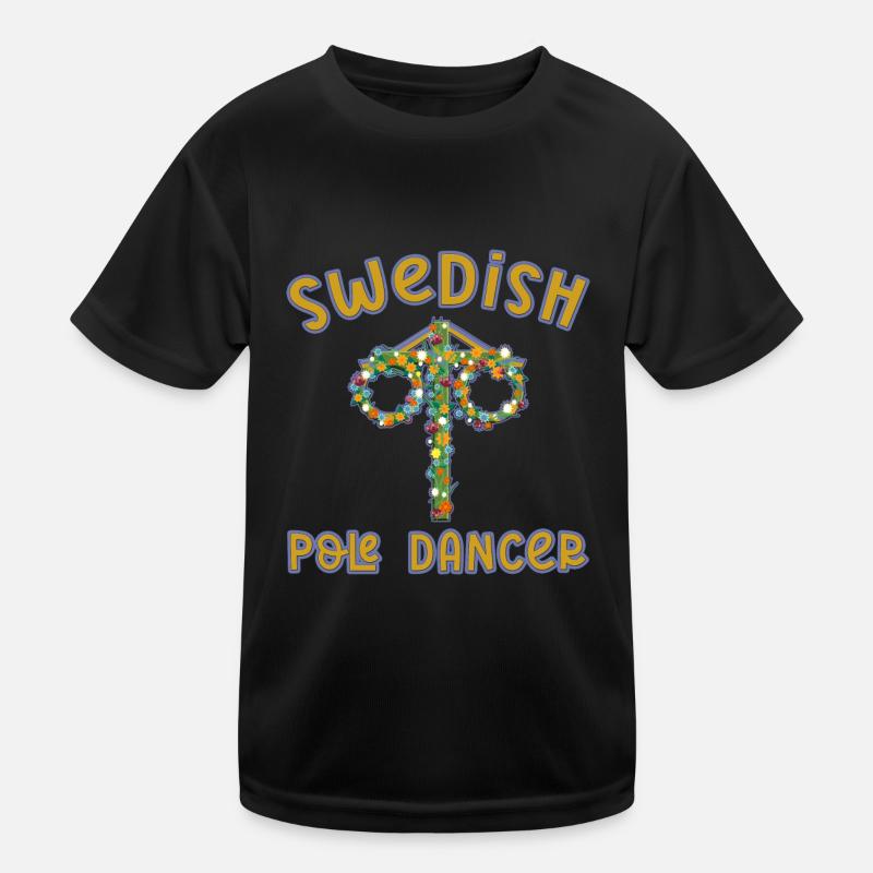 Midsommar Sweden Midsummer Festival Funny Maypole Kids Functional T-Shirt