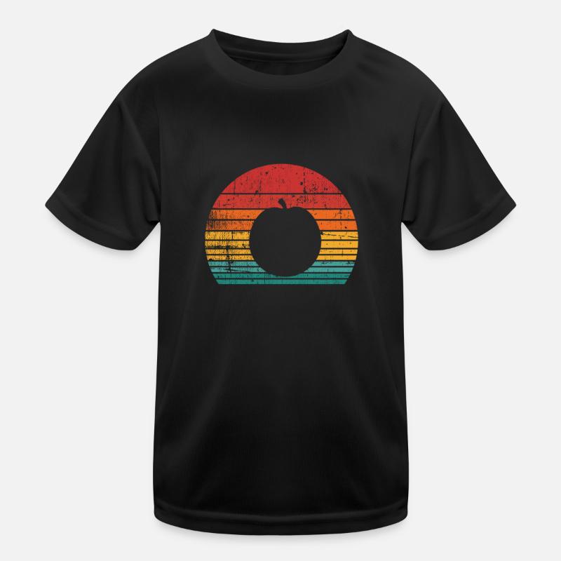 Apricot Fruit Lover Retro Veggie Diet Idée cadeau T-shirt sport Enfant