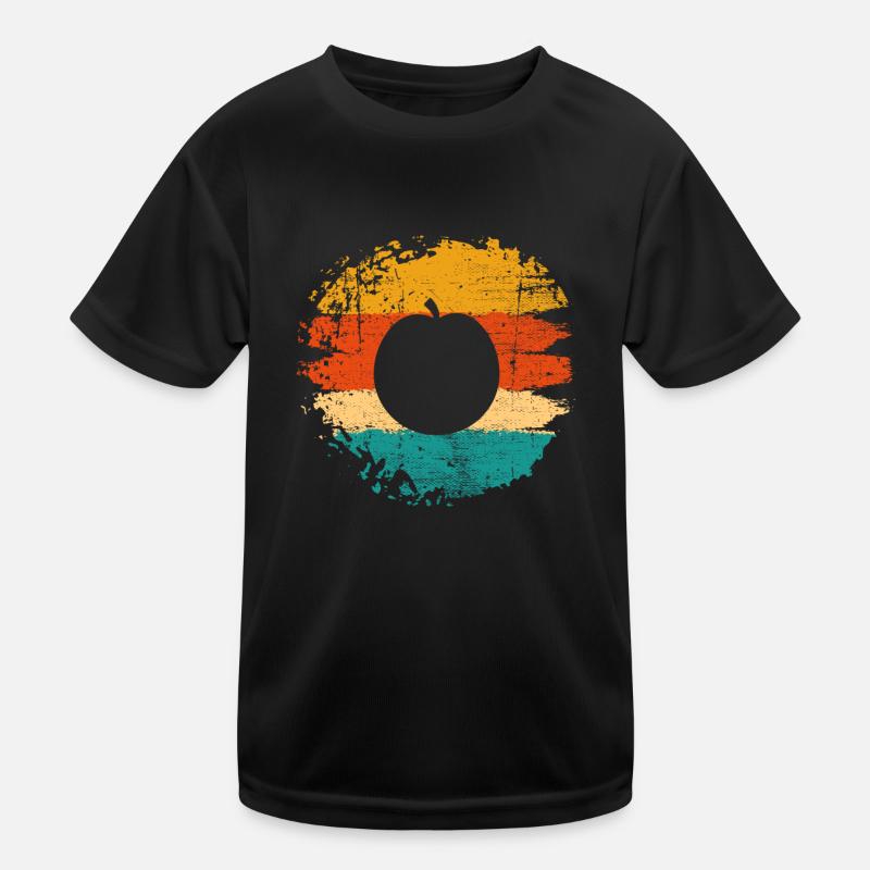 Apricot Fruit Lover Retro Veggie Diet Idée cadeau T-shirt sport Enfant