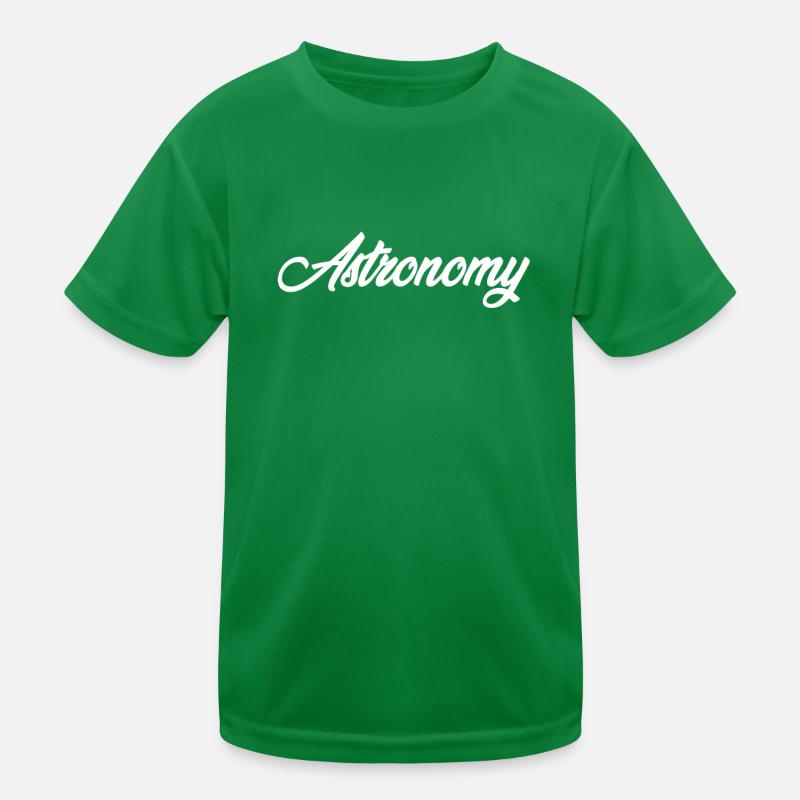 ASTRONOMY CURSIVE TEXT NOVELTY HOBBY Kids Functional T-Shirt