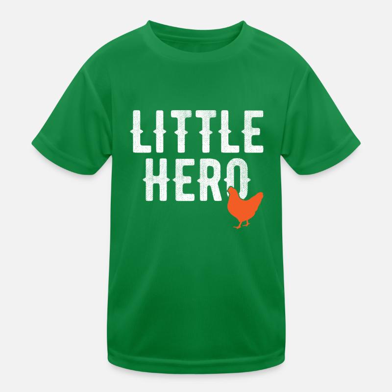 Kleiner Held - Süßes Tierhuhn Kinder Funktions-T-Shirt