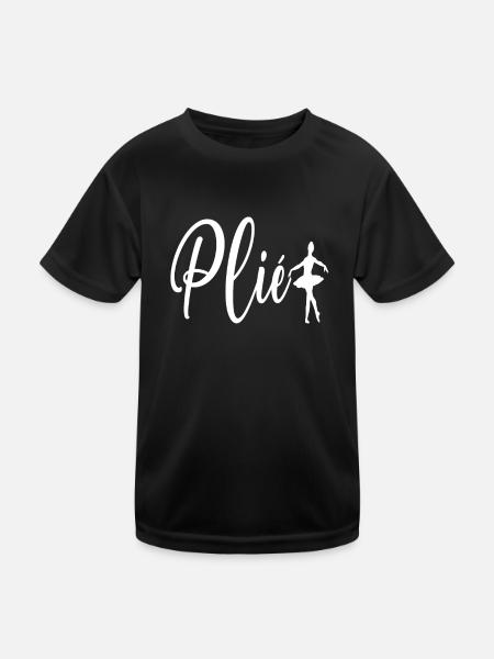 Balletttänzerin Ballerina Balletttanz Tänzerin - Kinder Funktions-T-Shirt - Schwarz - Vorne