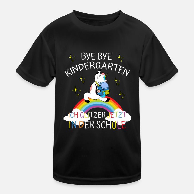 Bye Kindergarten Kinder Funktions-T-Shirt