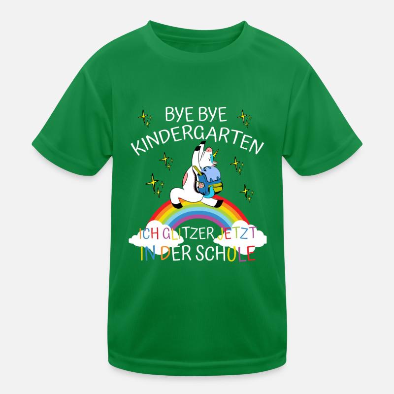 Bye Kindergarten Kinder Funktions-T-Shirt