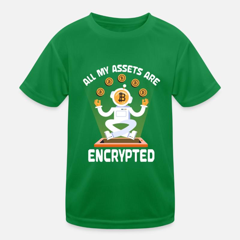 All my assets are encrypted Crypt Kids Functional T-Shirt