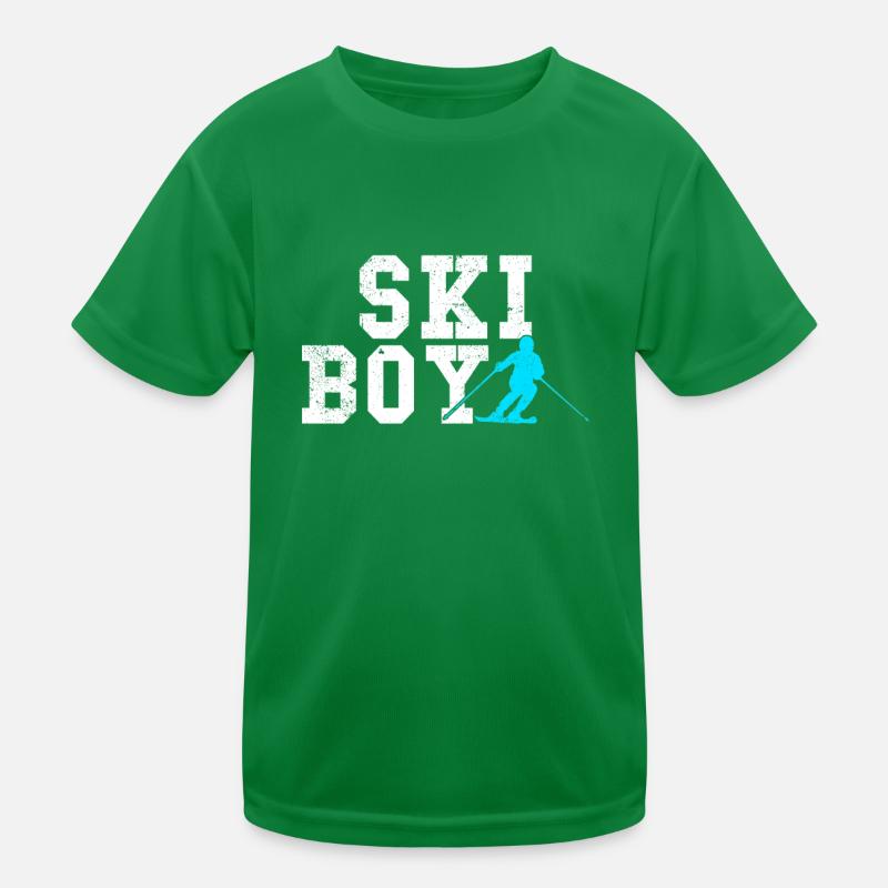 ski boy Kinder Funktions-T-Shirt