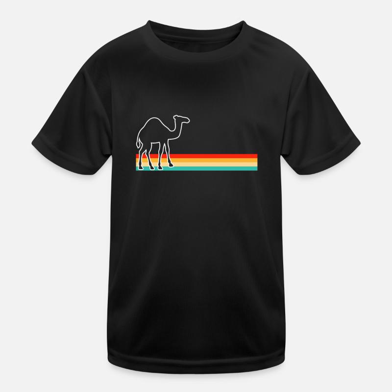 Dromedary Retro Kids Functional T-Shirt