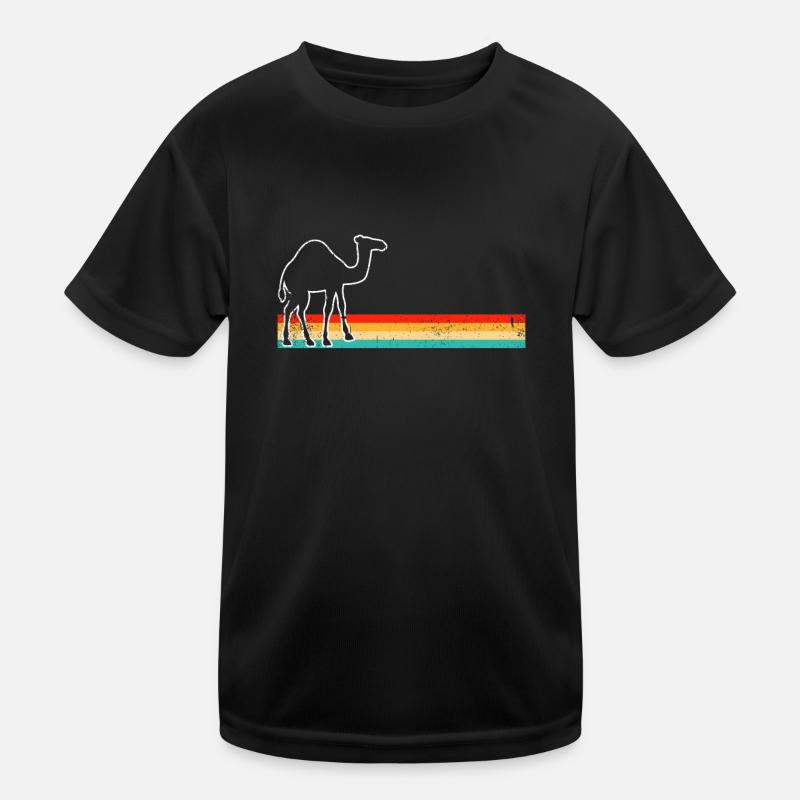 Dromedar Retro Kinder Funktions-T-Shirt