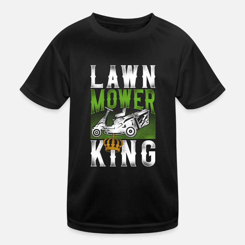 Lawn Mower Mowing Dad Father Kinder Funktions-T-Shirt