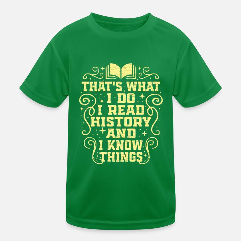 Geschichte Geschichslehrer Kinder Funktions-T-Shirt