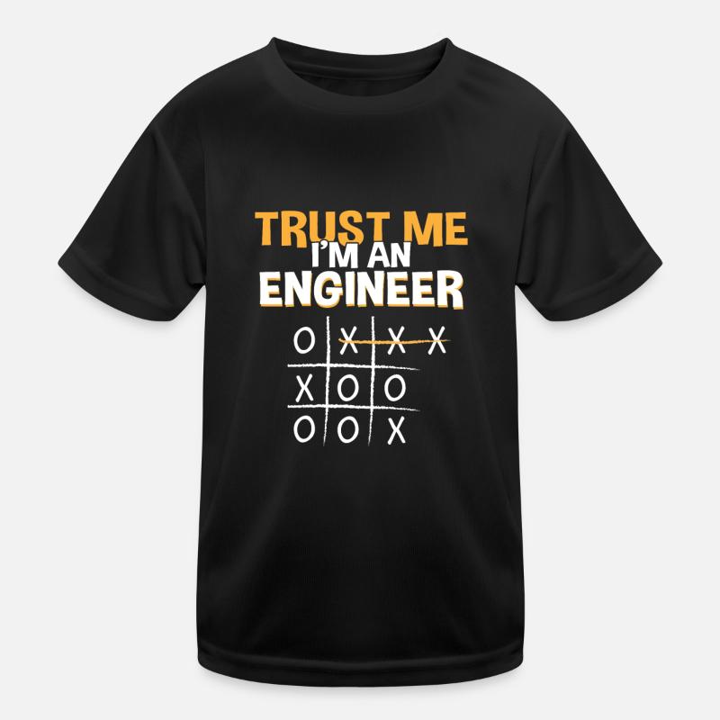 Faites-moi ingénieur Drôle Tic Tac Toe Engineering T-shirt sport Enfant