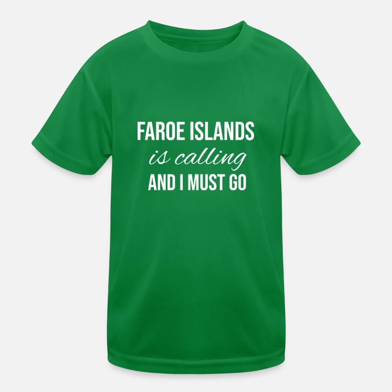 Faroe Islands Kids Functional T-Shirt