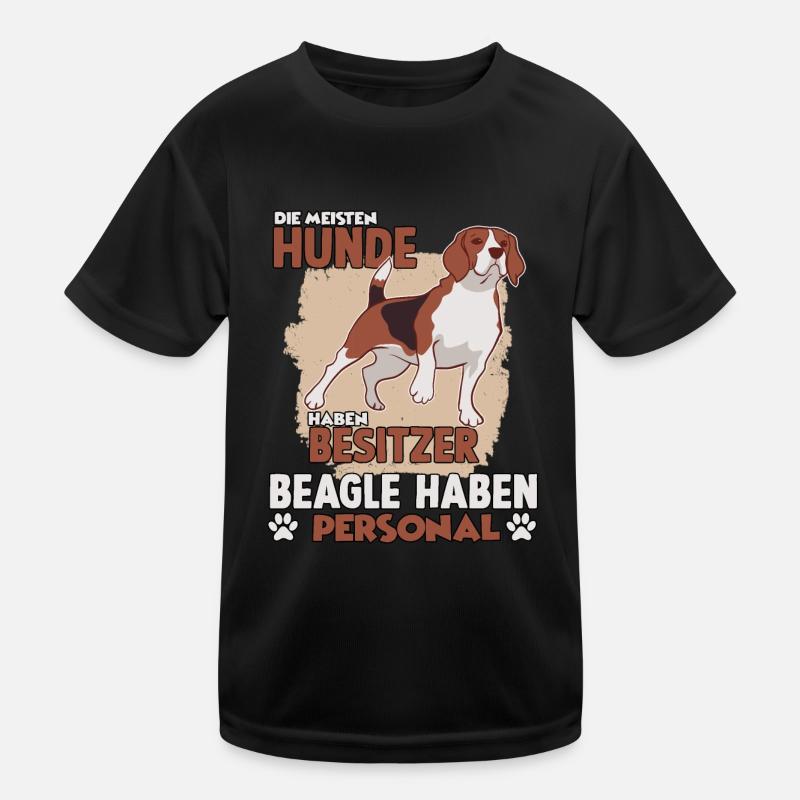 Beagle Hundebesitzer lustiges Jagdhund Gassi Kinder Funktions-T-Shirt