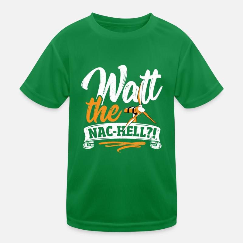 Wind Power Climate Change Earth Day Kids Functional T-Shirt