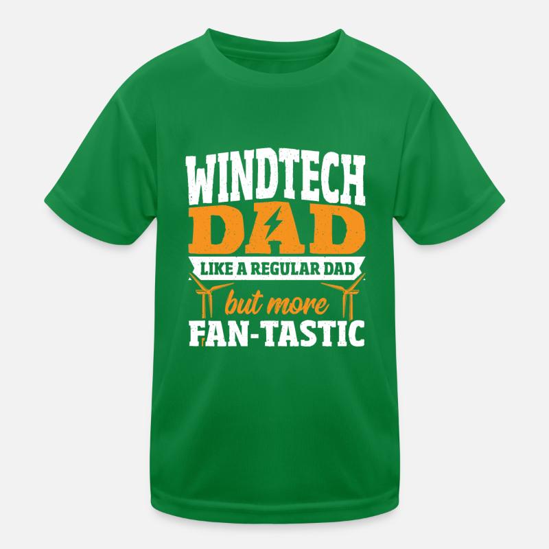 Wind Power Climate Change Earth Day Kids Functional T-Shirt