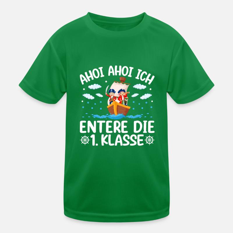 Erstklässler Einschulung Geschenk Pirat Kinder Funktions-T-Shirt