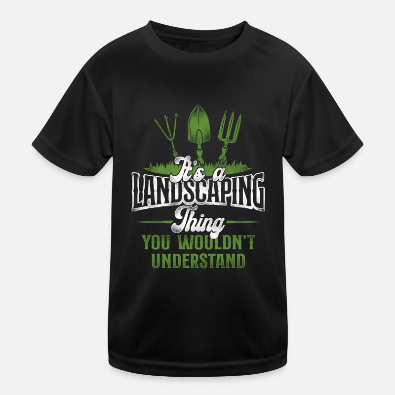Landscaper Landscaping Landscape Kids Functional T-Shirt