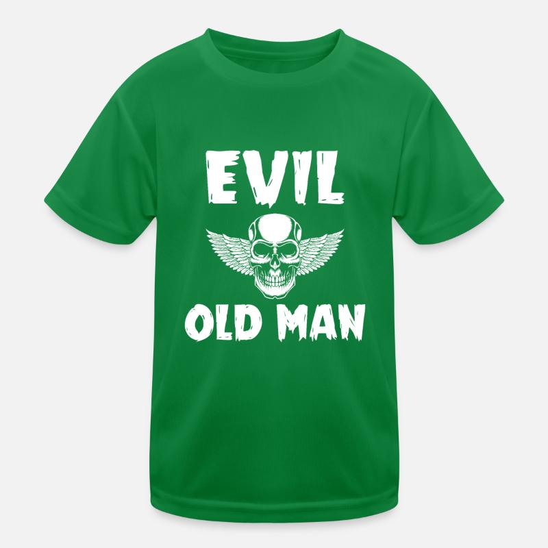 Evil old man The Evil Old Man Skull Kids Functional T-Shirt