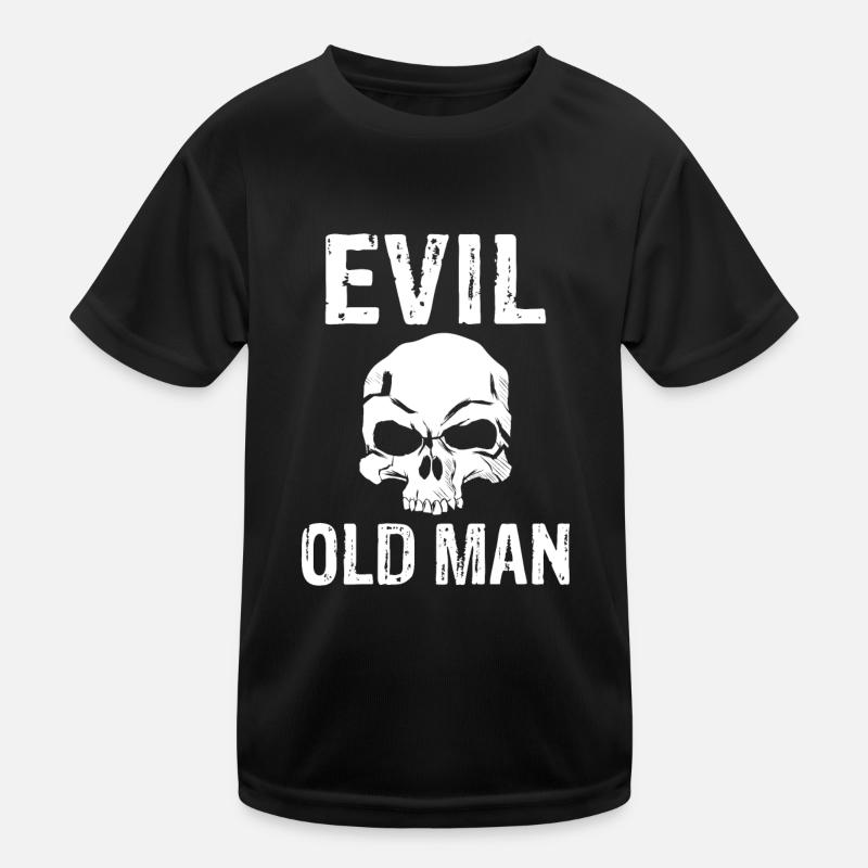 Evil old man The Evil Old Man Skull Kids Functional T-Shirt