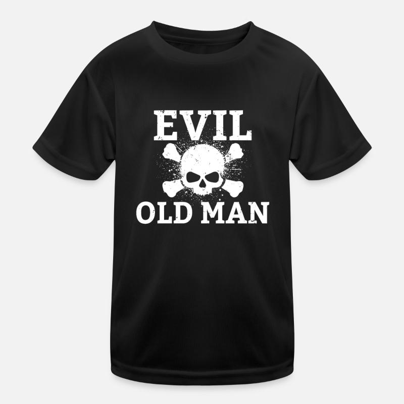 Evil old man The Evil Old Man Skull Kids Functional T-Shirt