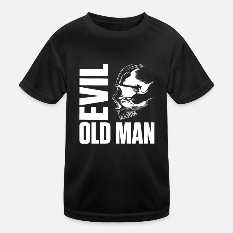 Evil old man The Evil Old Man Skull Kids Functional T-Shirt