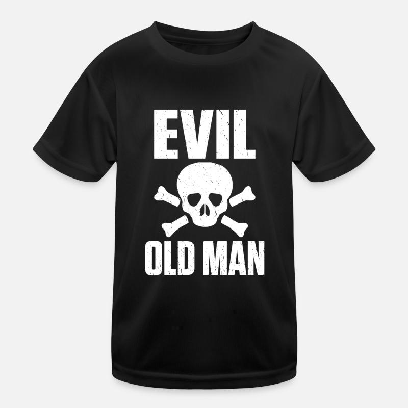 Evil old man The Evil Old Man Skull Kids Functional T-Shirt