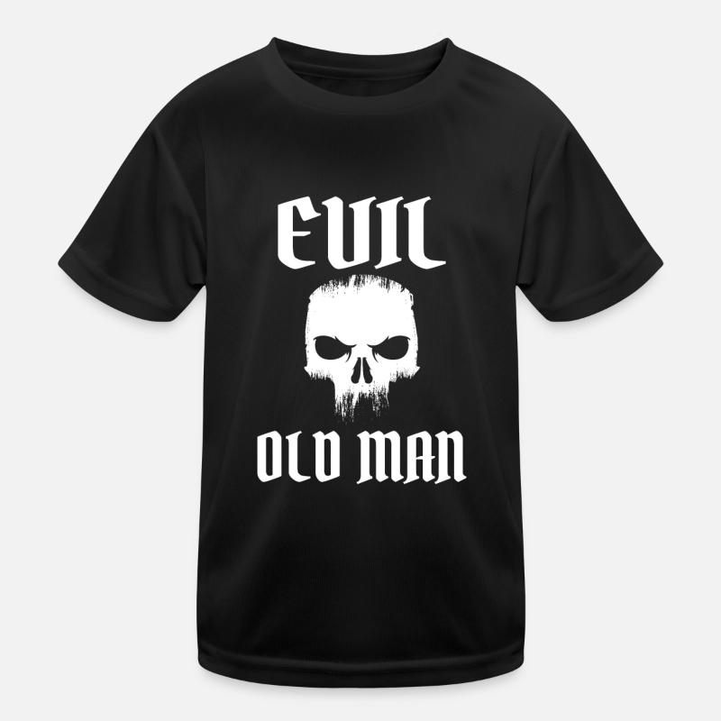 Evil old man The Evil Old Man Skull Kids Functional T-Shirt