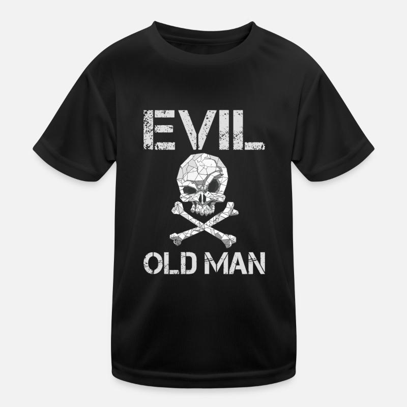 Evil old man The Evil Old Man Skull Kids Functional T-Shirt