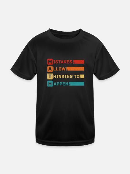 Best Math Art Calculus Algebra Math Geek Lover Fun - Kids Functional T-Shirt - black - Front