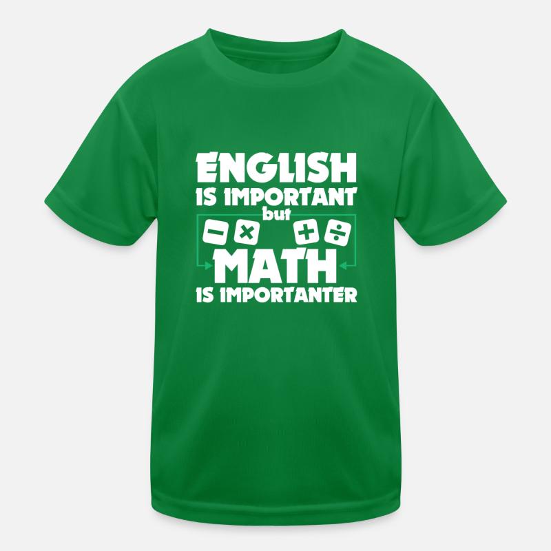 Funny Math Art Student Pun Mathematics Lovers Pun Kids Functional T-Shirt