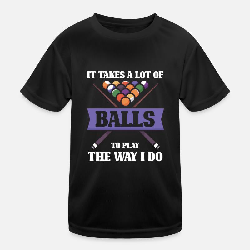 Eat Sleep Billiard Repeat Pool Snooker Lovers Kids Functional T-Shirt