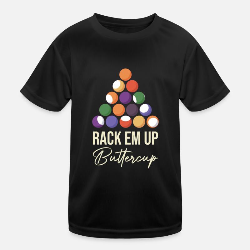 Billiard Papa Pool Player Snooker Queue 8 Ball Lie Kids Functional T-Shirt