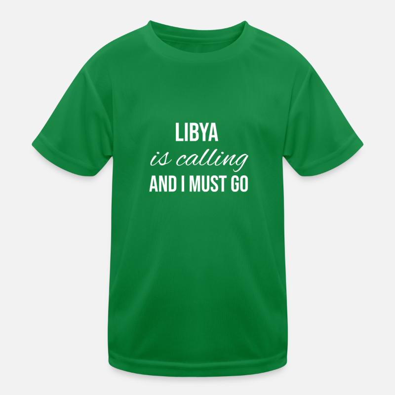 Libyen Kinder Funktions-T-Shirt