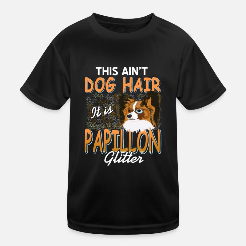 Ce n’est pas de la poil de chien, c’est des paillettes Papillon T-shirt sport Enfant