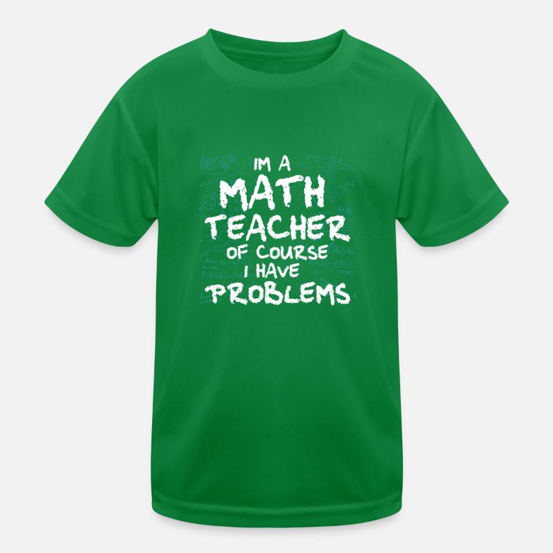 Math Teacher Art Statistics Algebra Mathematics Kids Functional T-Shirt