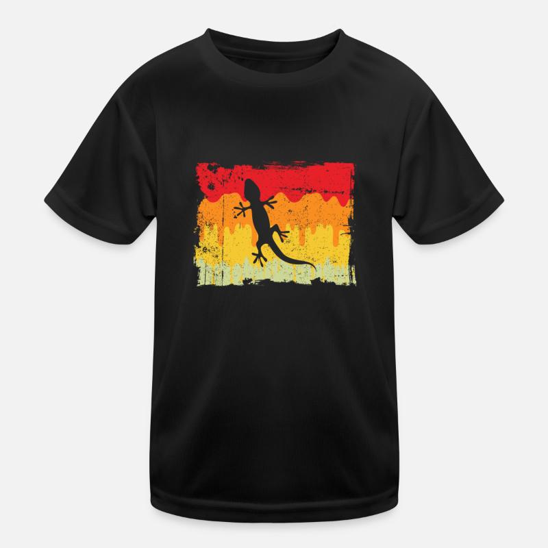 Lizard Retro Kids Functional T-Shirt