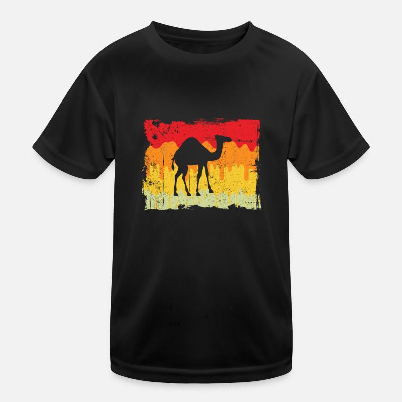 Dromedar Retro Kinder Funktions-T-Shirt