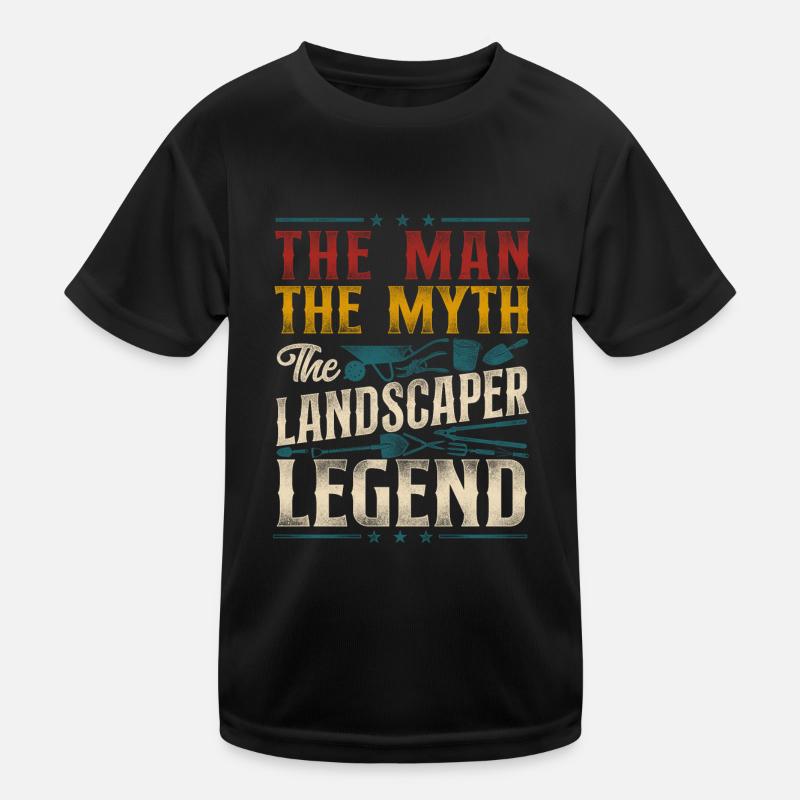 Landscaper Landscaping Landscape Kids Functional T-Shirt