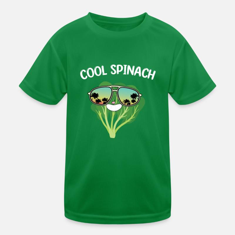 Cooler Spinat Kinder Funktions-T-Shirt
