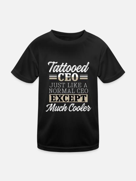 Tatto CEO. Tattoo lovers. Poison - Kids Functional T-Shirt - black - Front