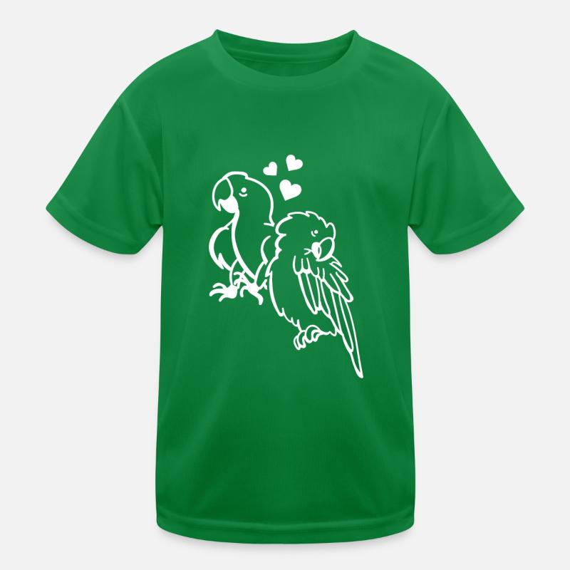 Parrot Bird Hearts Parrot Bird Lovers T-shirt sport Enfant