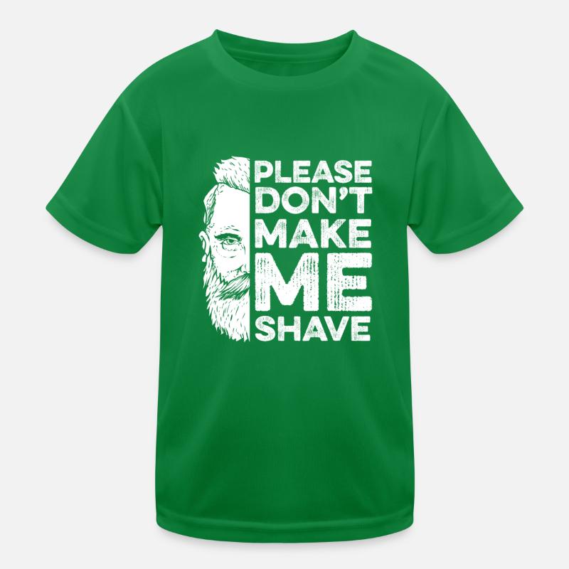 Vollbart Bart Bartträger Hipster Mann Kinder Funktions-T-Shirt