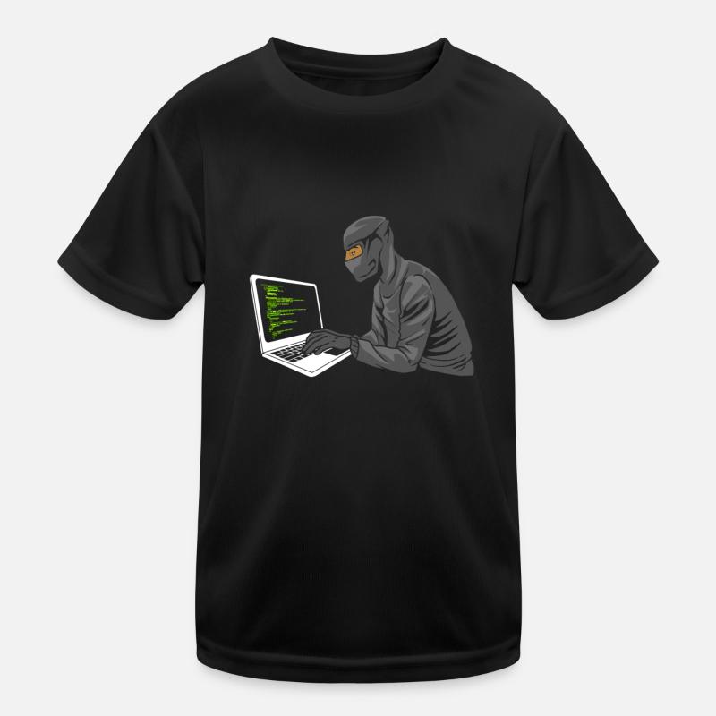 Programmierer Coder Software Entwickler - Kinder Funktions-T-Shirt - Schwarz