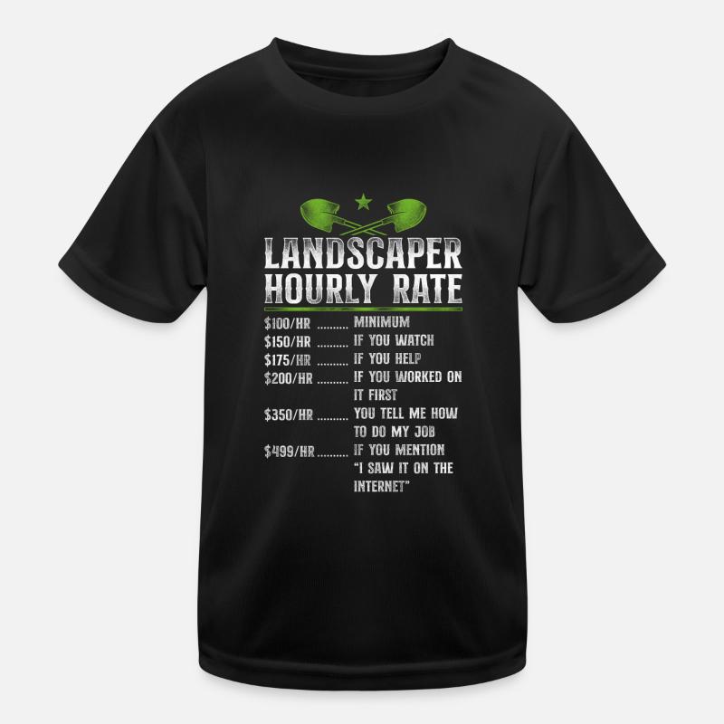 Landscaper Landscaping Landscape Kids Functional T-Shirt