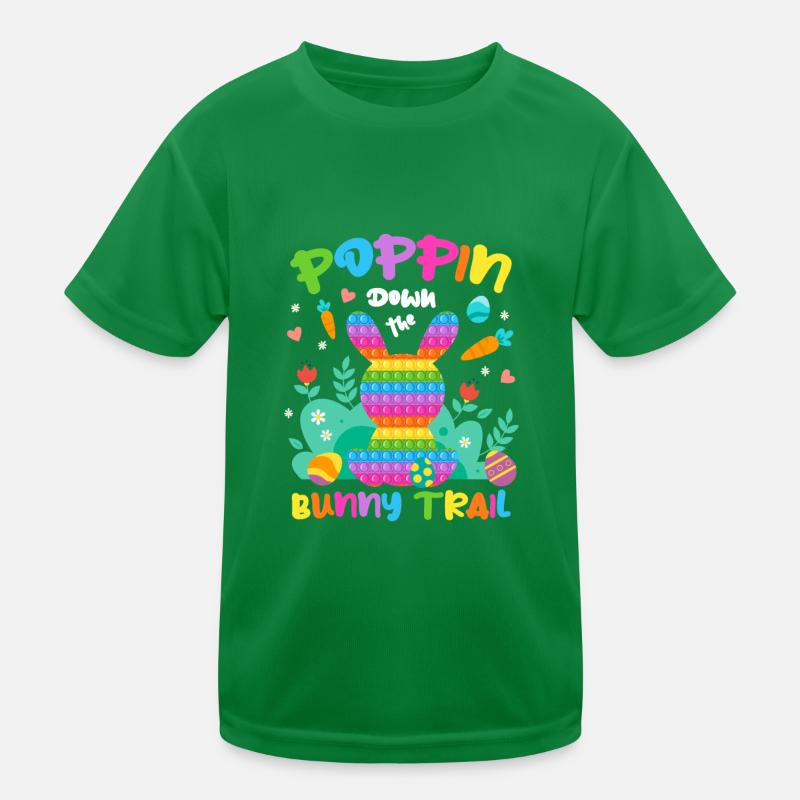 Poppin Down The Rabbit Trail Rabbit Pop It Egg Kinder Funktions-T-Shirt